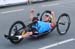 Charles Moreau competes in the Para-Cycling Road Race Men H3  		CREDITS:  		TITLE: Rio 2016 Paralympic Games 		COPYRIGHT: